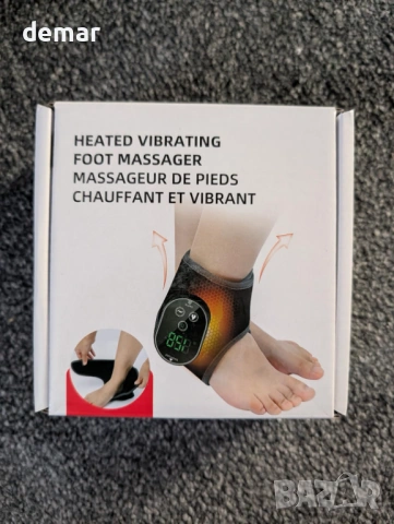 Безжична нагревателна подложка за глезени с вибрационен масаж, 3000mAh, снимка 9 - Масажори - 54065007