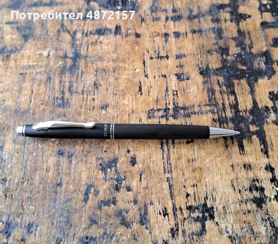 химикалка Cerruti 1881 Черути Oxford черен мат метална, снимка 3 - Колекции - 55577881