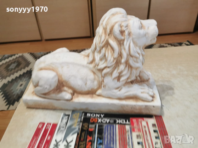 ЛЪВ-МАСИВЕН ТЕЖЪК 30Х20Х13СМ 0205262000, снимка 17 - Антикварни и старинни предмети - 54391920