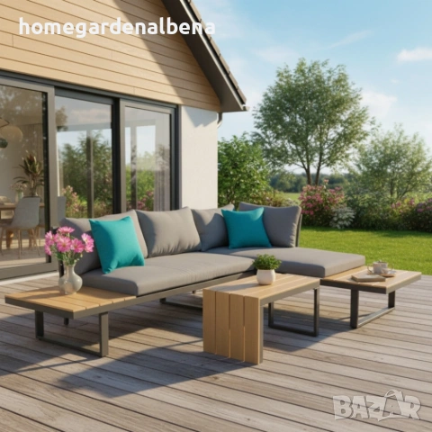 Луксозен Модулен Градински Комплект  , снимка 5 - Градински мебели, декорация  - 54273695