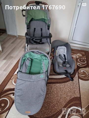 Бебешка количка 3в1 Chipolino, снимка 3 - Детски колички - 54421761