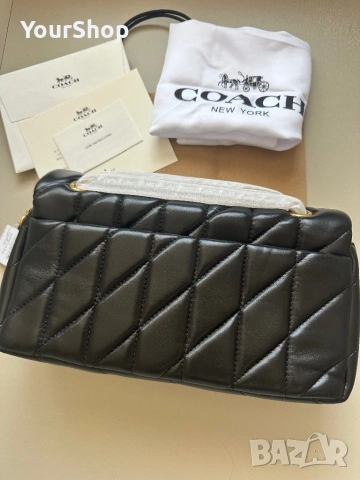 Дамска чанта Coach Tabby Shoulder Bag 26 в черен цвят, снимка 5 - Чанти - 54241645
