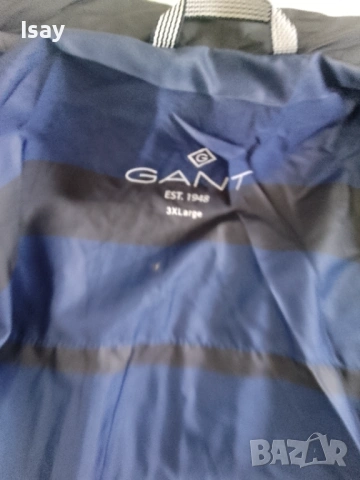 Мъжко яке GANT в тъмно син цвят 3ХЛ последен размер, снимка 4 - Якета - 54291127