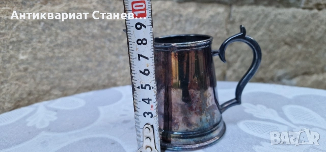 Стара посребрена каничка / латиера, снимка 6 - Сервизи - 55165302