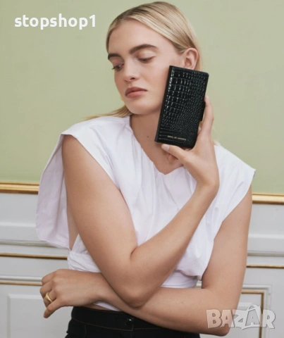 Кейс-портфейл IDEAL OF SWEDEN в NEO NOIR CROCO за iPhone 12 Pro Max