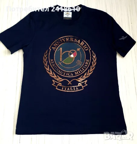 Aeronautica Militare 100 Years Cotton Mens Size M /  L НОВО! ОРИГИНАЛ! Мъжка Тениска!