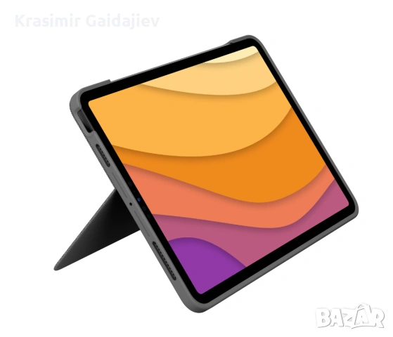 Logitech Combo Touch, Докинг станция с клавиатура за Apple iPad Air 4/Air 5 10.9" сив, DE, снимка 4 - Таблети - 54955241