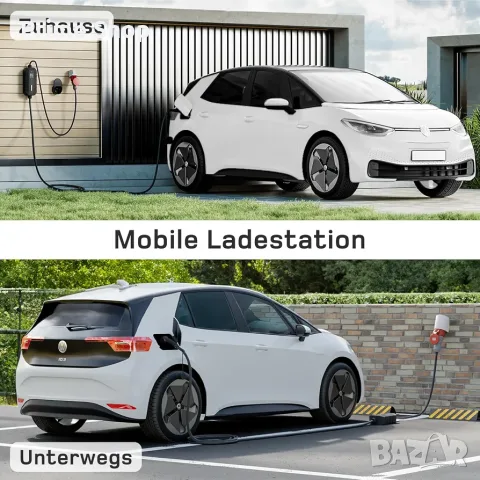Мобилна зарядна станция dé Type 2, 22kW, CEE 32A + адаптер CEE 16A, 7м, снимка 6 - Аксесоари и консумативи - 55610653