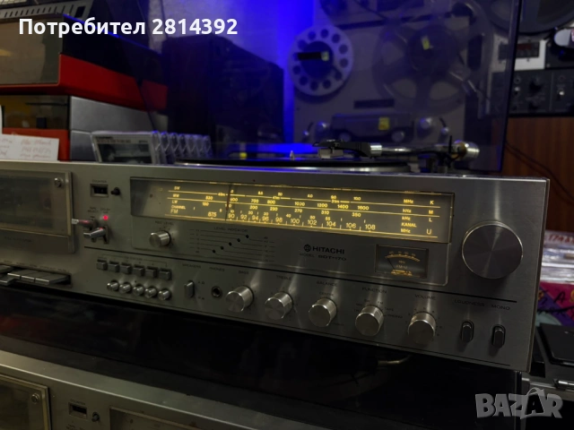 Грамофон HITACHI SDT-170 с касетен дек, усилвател и радио тунер, снимка 7 - Грамофони - 54157216