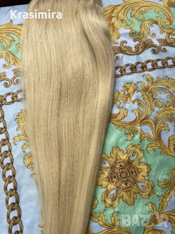 Естествени коси и опашки , снимка 8 - Аксесоари за коса - 54296178