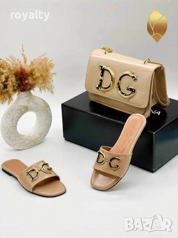 Dolce & Gabbana Нови Дамски Чехли и Чанта Различни Цветове , снимка 4 - Чехли - 55252498