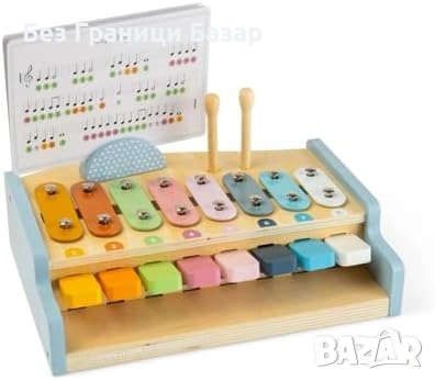 Нова Музикална играчка 2 в 1 пиано ксилофон за деца 18+ месеца идеален подарък, снимка 2 - Музикални играчки - 54100432