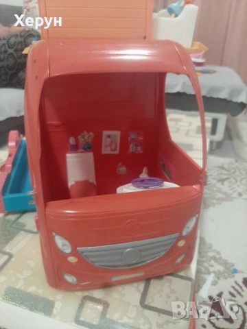 Каравана с барби+Хеликоптер