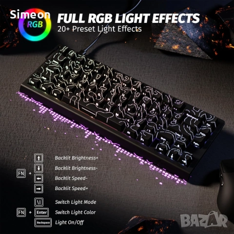 Клавиатура ATTACK SHARK X68 HE 8000Hz Rapid Trigger