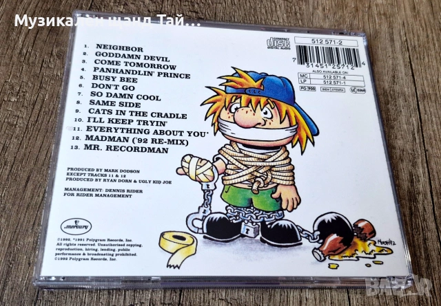Компакт Дискове - Рок - Метъл: Ugly Kid Joe – America`s Least Wanted, снимка 2 - CD дискове - 55003994