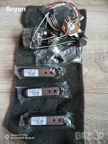 EMG SAV set, адаптери за китара. Noiseless, active. нови., снимка 5 - Китари - 55134801
