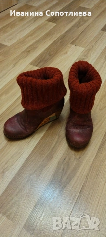 Продавам ботуши естествена кожа АРТ 