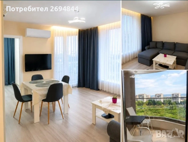 Тристаен апартамент в затворен комплекс с басейн Варна сити парк юг