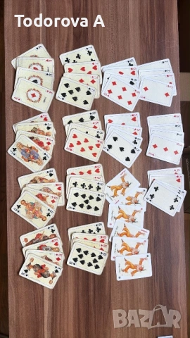 Ретро тестета с карти, снимка 3 - Карти за игра - 54496950