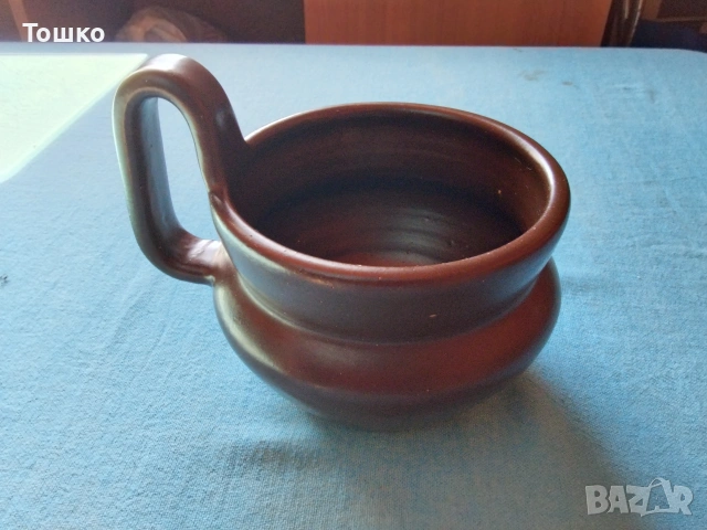 стар социалистически глинен съд от 1985г. уникат, ръчна изработка на повече от 40години 