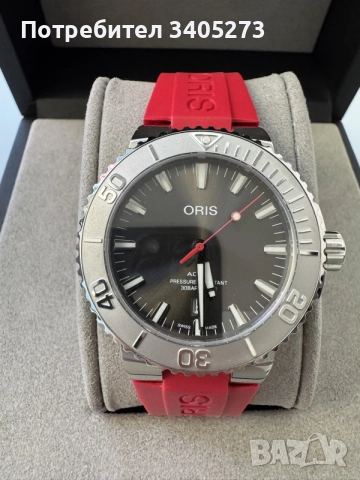Часовник Oris Aquis 01 733 7730 4153-07 4 24 66EB Swiss Made, снимка 4 - Мъжки - 55571187