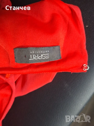 Дамска рокля Esprit Collection – размер L/XL (42), червено и тъмносинo, снимка 2 - Рокли - 54964098