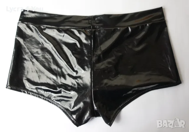 Черни мъжки лачени боксерки XL , снимка 2 - Бельо - 55467747
