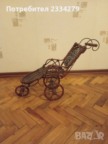 Автентична количка за кукли и декорация, изработена ръчно., снимка 5 - Колекции - 54493281