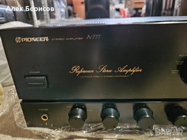 Усилвател Pioneer A-777, снимка 2 - Ресийвъри, усилватели, смесителни пултове - 54733503