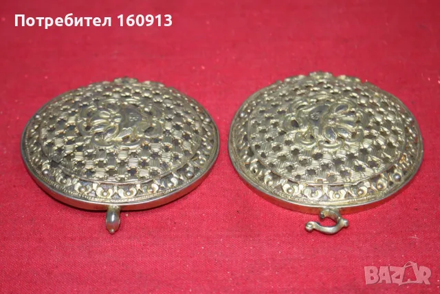 Автентични старинни сребърни пафти с позлата., снимка 9 - Антикварни и старинни предмети - 55422910