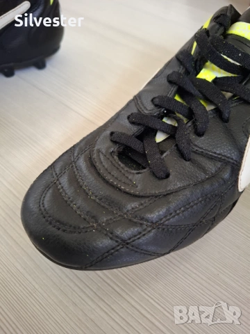 Черни футболни обувки / бутонки Найк / Nike, Естествета кожа, номер 45.5, снимка 8 - Футбол - 54568742