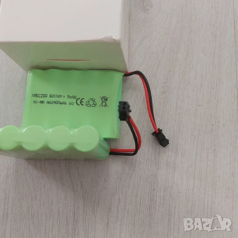 Комплект 2бр. Акумулаторни Батерии 6V 2400mAh Ni-MH за RC Коли и Играчки, Трапец, SM-2P, снимка 5 - Друга електроника - 54933984