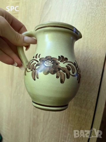 Керамична каничка , снимка 3 - Антикварни и старинни предмети - 54582815