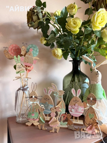 Великденска дървена декорация, снимка 8 - Декорация за дома - 54027381