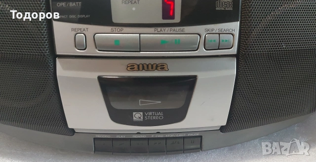 Aiwa CSD-ES225V стерео радиокасетофон със CD , снимка 3 - Радиокасетофони, транзистори - 54573285