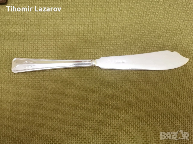 Луксозен посребрен английски Арт Деко сервиз за хранене Mappin & Webb (24 части), 1934 г., снимка 5 - Антикварни и старинни предмети - 54693681