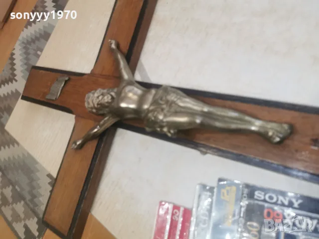 ГОЛЯМ КРЪСТ С ХРИСТОС 60СМ 0908261623L4, снимка 7 - Антикварни и старинни предмети - 55604905