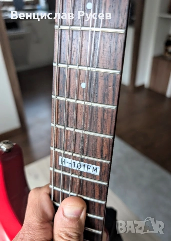 ESP LTD H-101FM See Thru Red, 2016, Indonesia, снимка 4 - Китари - 54885009