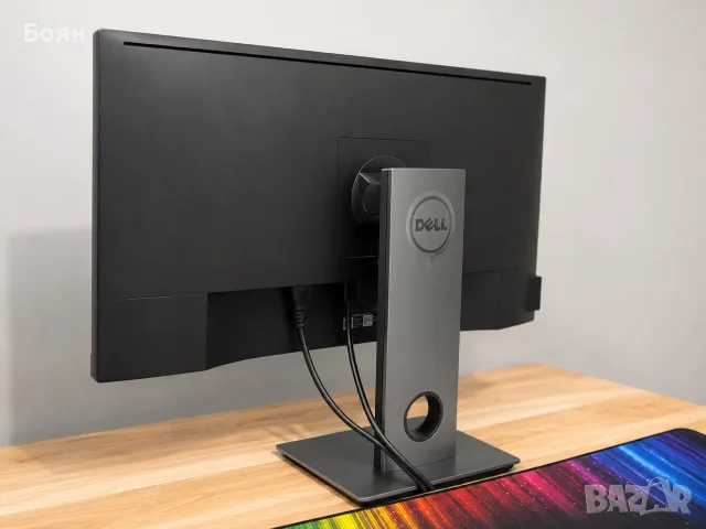 Dell P2417H 24” IPS Full HD – перфектен, като нов + кабели, снимка 3 - Монитори - 55632733