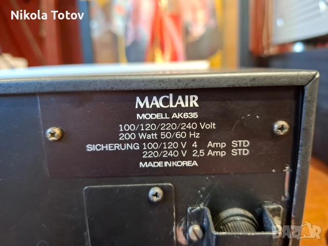 Продава се усилвател MacLair AK-635., снимка 6 - Ресийвъри, усилватели, смесителни пултове - 54558930