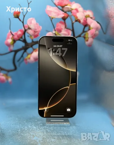 ПЕРФЕКТЕН!!! Apple iPhone 16 Pro, 128GB, 5G, Natural Titanium