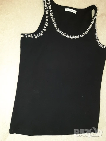 Черен елегантен топ р-р M/L