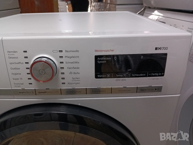 Като нова високо технологична пералня Сименс Siemens IQ 700 А+++ 9кг Made in Germany 2 год.Гаранция!, снимка 9 - Перални - 54298048