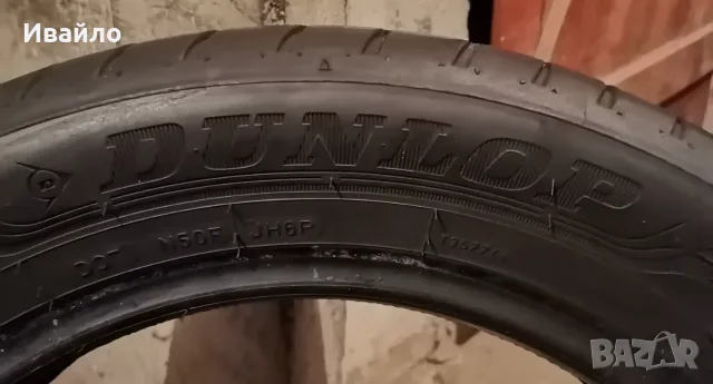 Продавам 2 броя летни гуми 205.55.16 на 1 сезон дот сезон дот 2021 Dunlop , снимка 4 - Гуми и джанти - 55423517