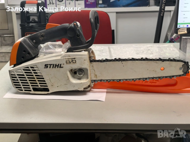 Бензинов моторен трион Stihl MS 194 T, снимка 2 - Моторни триони/резачки - 55016432