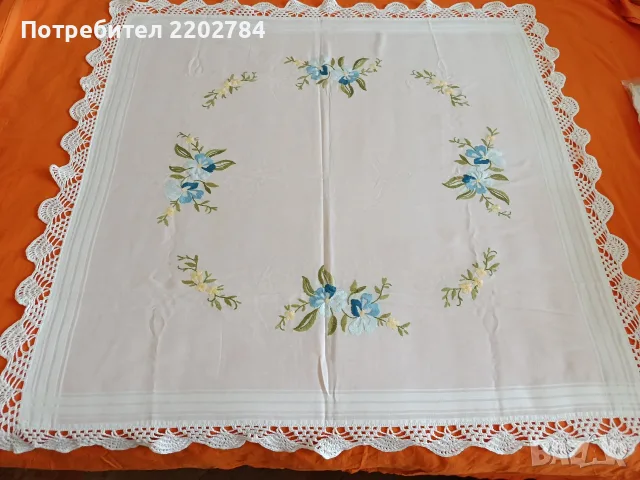 Битови, бродирани карета за маса , снимка 10 - Покривки за маси - 55660926