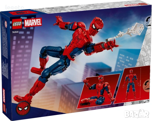 НОВО ЛЕГО 76346 Супер Хироус - Фигура на Спайдърмен LEGO Super Heroes - Spider-Man Hero Figure , снимка 3 - Конструктори - 55097091