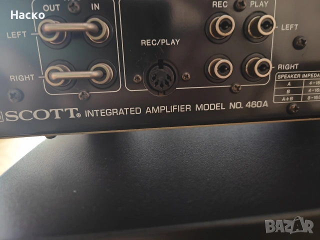 Стерео усилвател Scott 460A, снимка 8 - Ресийвъри, усилватели, смесителни пултове - 54102402