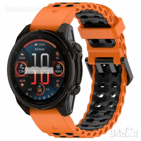 MARINE QUICKFIT Силиконова каишка за Garmin Fenix / Instinct / Enduro / Tactix / Quatix, снимка 5 - Каишки за часовници - 55649994