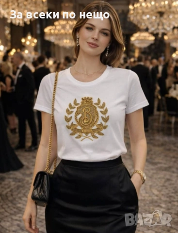 Burberry Дамска Тениска👚Дамска Блуза С Къс Ръкав Бърбъри - Различни Цветове Код Bal Style59